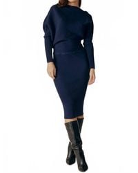 DELUC - Kyux Knit Midi Dress - Lyst