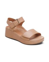 Aetrex - Ariel Adjustable Quarter Strap Wedge - Lyst