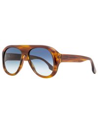 Victoria Beckham - Navigator Sunglasses Vb141s 223 Rust Brown 56mm - Lyst