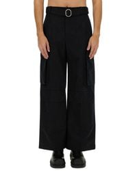 Jil Sander - Wide-Leg Cargo Pants With Utility Pockets - Lyst