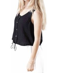 Bella Dahl - Sleeveless Tie Waist Button Down Top - Lyst