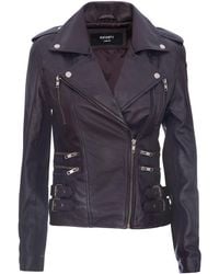 Infinity Leather - Brando Biker Jacket-Loddon - Lyst