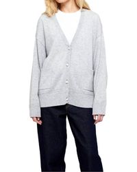 Brodie Cashmere - Penny Roll Edge Cardigan - Lyst