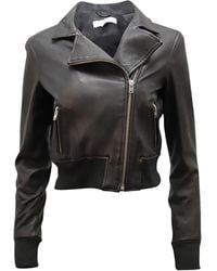IRO - Cropped Biker Jacket - Lyst