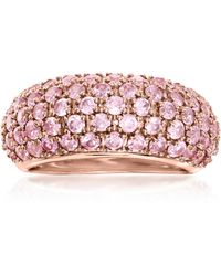 Ross-Simons - Pave Sapphire Ring - Lyst