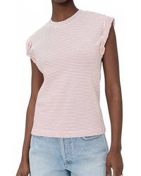 Pistola - Olivia Rolled Sleeve Tee - Lyst