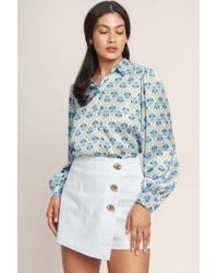 TRUEDAMES - The Details Make It Woven Skort - Lyst