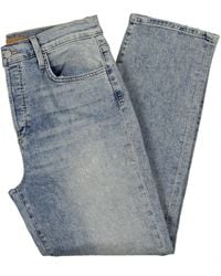 Joe's Jeans - Straight Leg Distressed Hem Ankle Jeans - Lyst