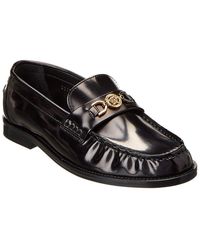 Versace - Leather Loafer - Lyst