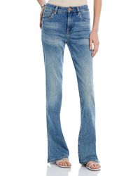 Blank NYC - High Rise Faded Flare Jeans - Lyst