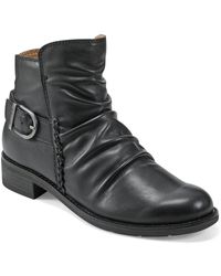 Earth - Naira Leather Zipper Ankle Boots - Lyst