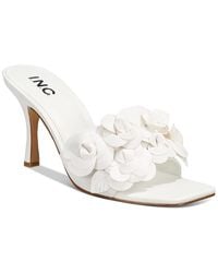 INC - Weslyn Faux Leather Slip-On Slide Sandals - Lyst