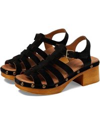 Eric Michael - Smooth Leather Adjustable Buckle Sandals - Lyst