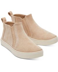 TOMS Bryce Suede Slip On High-top Sneakers - Natural