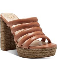 Vince Camuto - Patrest Leather Strappy Espadrille Heels - Lyst