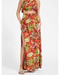 Guess Factory - Harmony Printed Maxi Skirt - Lyst