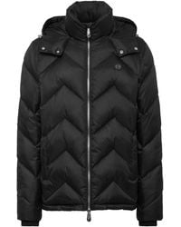 Philipp Plein - Nylon Short Puffer Jacket Zigzag - Lyst