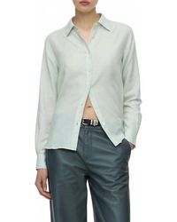 Closed - Long Sleeve Button Down Shirt - Lyst