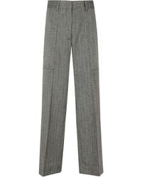 forte_forte - Jasp Chevron Polyester-Blend Wide-Leg Cargo Pants - Lyst