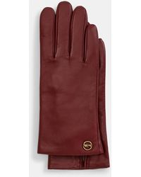 coach womens leather gloves