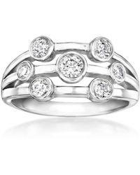 Ross-Simons - Bezel-Set Lab-Grown Diamond Multi-Row Ring - Lyst