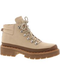 Marc Fisher - Cairy Leather Lugged Sole Combat & Lace-up Boots - Lyst