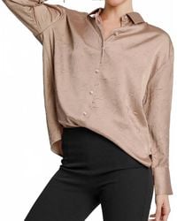 Umgee - Textured Button Down Blouse - Lyst