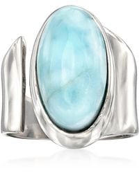 Ross-Simons - Larimar Wrap Ring - Lyst