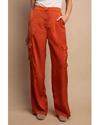 Gigio - Satin Cargo Pants - Lyst