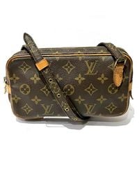 Louis Vuitton - Marly Canvas Shoulder Bag (pre-owned) - Lyst