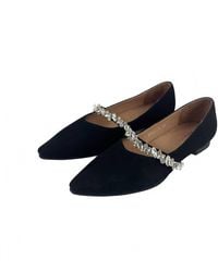 All Black - Royal Mary Jane Flat Shoe - Lyst