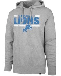 '47 - Detroit Lions Slate Headline Hoodie - Lyst