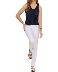 Anatomie - Ruched Sleeveless Super Jersey Top - Lyst