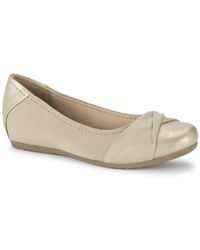BareTraps - Mitsy Faux Leather Twist Front Ballet Flats - Lyst