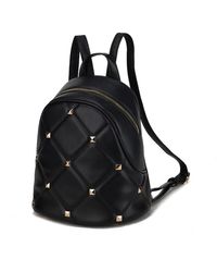MKF Collection by Mia K - Hayden Quilted Vegan Leather With Studs Backpack - Lyst