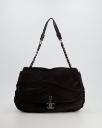 Chanel - Chocolate Ponyhair Single Flap Shoulder Bag With Silver Hardware - Lyst