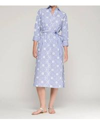 Vilagallo - Striped Shirt Dress - Lyst
