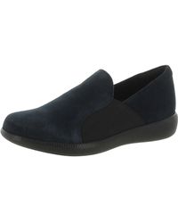 Munro - Clay Suede Slip On Loafers - Lyst