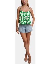 Thml - Geo Print Thin Strap Tank Top - Lyst