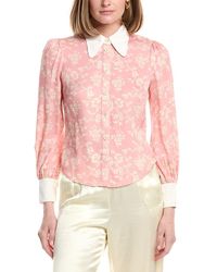 LK Bennett - Sonya Woven Top - Lyst