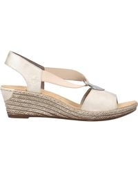 Rieker - Fanni Faux Leather Back Strap Sandal - Lyst