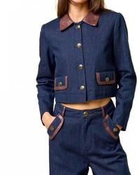 Lalavon - Button Down Contrast Jacket - Lyst