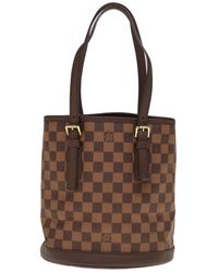 Louis Vuitton - Bucket Canvas Shoulder Bag (pre-owned) - Lyst