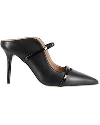 Malone Souliers - Pointed Toe Mules With Glossy Strap Details - Lyst
