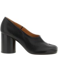 Maison Margiela - Leather Block Heel Pumps - Lyst