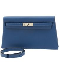Hermès - Kelly Leather Clutch Bag (pre-owned) - Lyst