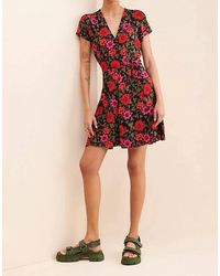 Rolla's - Cleo Wrap Mini Dress - Lyst