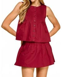 TCEC - Davis Pleated Tank Top - Lyst