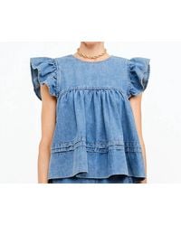 SOFIA The Label - Leah Babydoll Top - Lyst