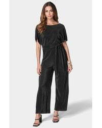 Bebe - Plisse Culotte Jumpsuit - Lyst